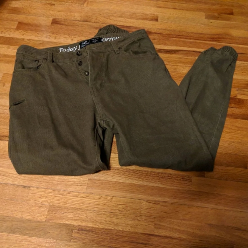 Publish ribbed cuff button jeans size 30